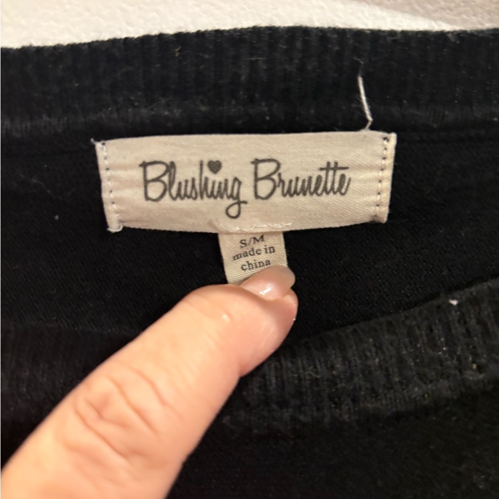 Blushing Brunette Black Women's Sweater